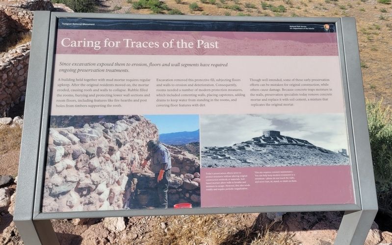 Caring for Traces of the Past Marker image. Click for full size.