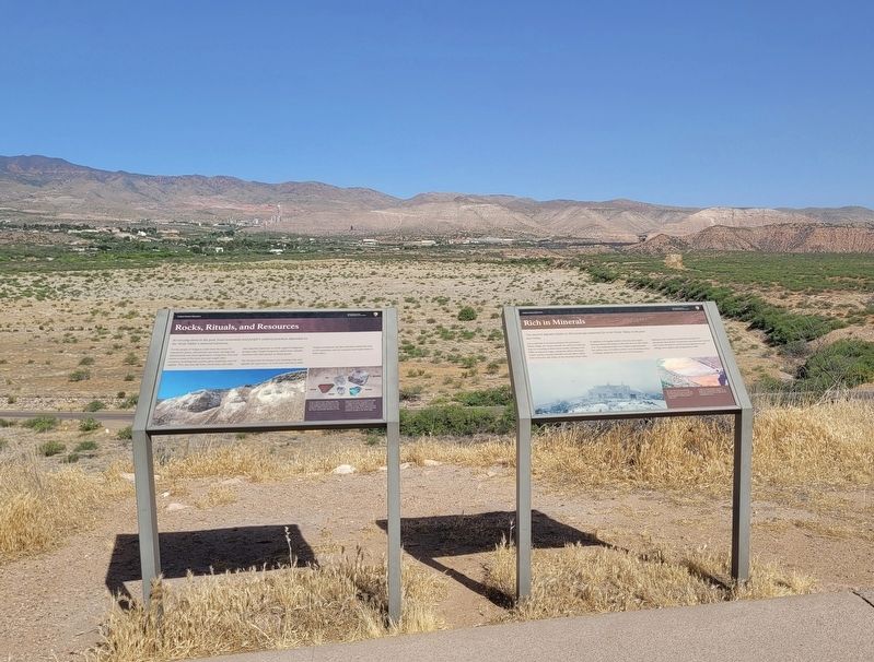 The Rich in Minerals Marker is the right side marker of the two markers. Click for full size. The Rich in Minerals Marker is the right side marker of the two markers image. Click for full size.