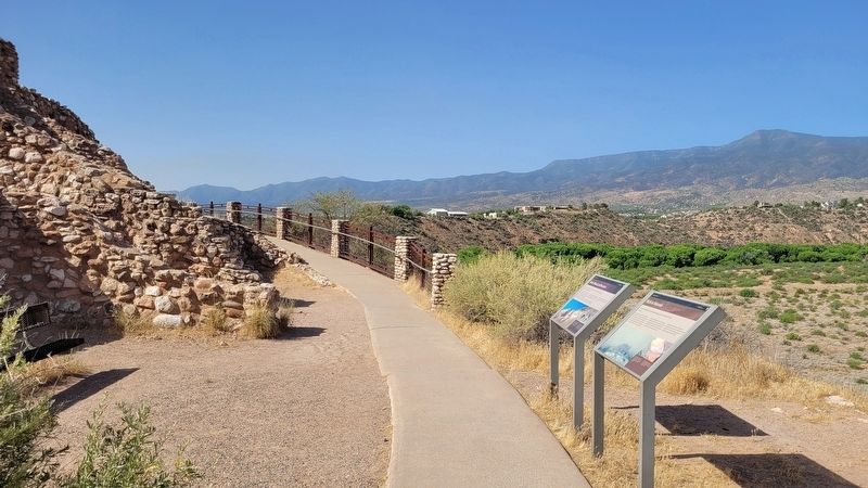 The view of the markers along the hiking trail. Click for full size. The view of the markers along the hiking trail image. Click for full size.