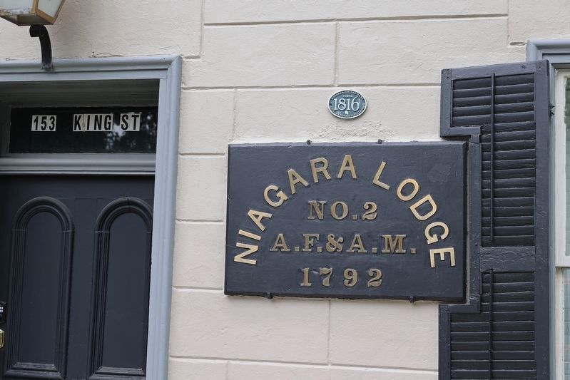 Niagara Lodge No. 2 G.R.C. Marker image. Click for full size.