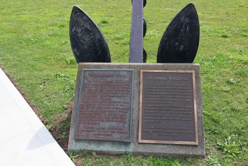 Welland Ship Canal Marker. Click for full size. Welland Ship Canal Marker image. Click for full size.