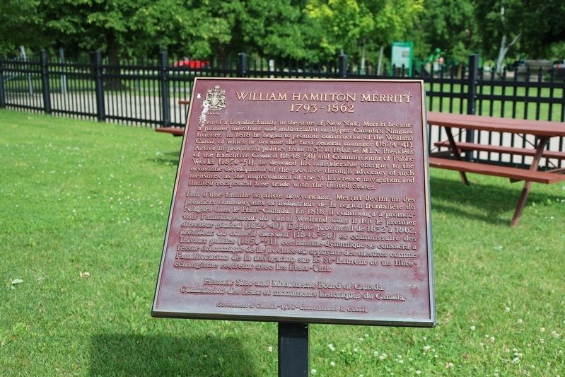William Hamilton Merritt 1793 - 1862 Marker. Click for full size. William Hamilton Merritt 1793 - 1862 Marker image. Click for full size.