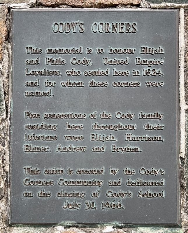 Cody�s Corners Marker image. Click for full size.