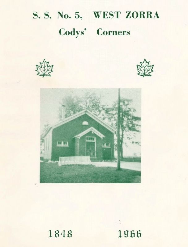 Cody�s Corners School image. Click for full size.