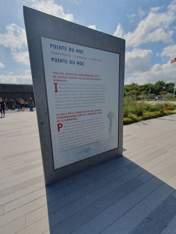 Pointe du Hoc Marker. Click for full size. Pointe du Hoc Marker image. Click for full size.