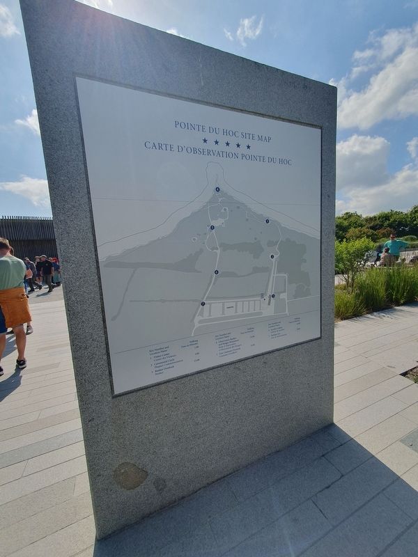 Pointe du Hoc Marker - Site Map. Click for full size. Pointe du Hoc Marker - Site Map image. Click for full size.