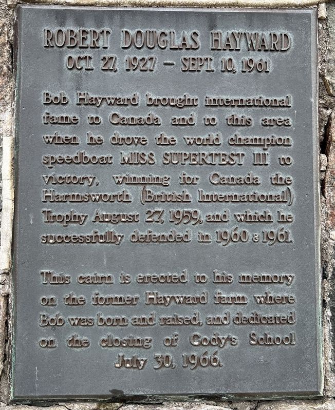 Robert Douglas Hayward Marker image. Click for full size.