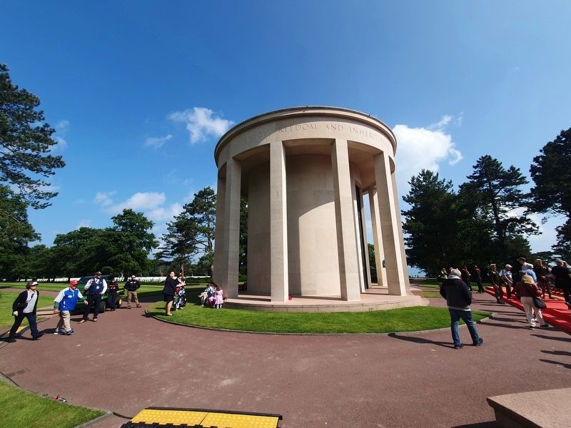 Normandy American Cemetery Chapel. Click for full size. Normandy American Cemetery Chapel image. Click for full size.
