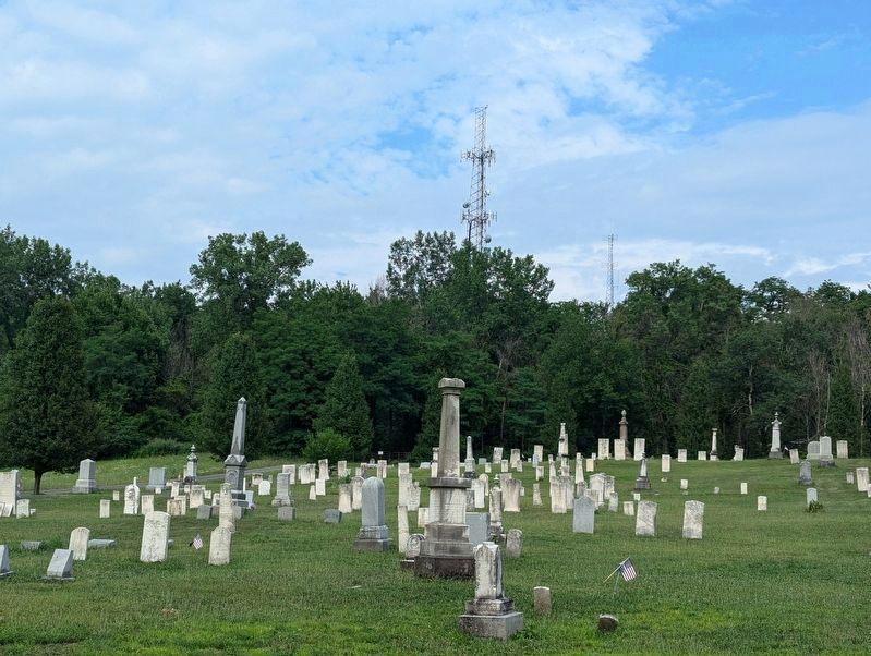 A view of the cemetery near the marker. Click for full size. A view of the cemetery near the marker image. Click for full size.