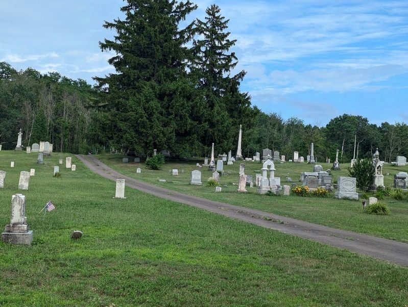 A view of the cemetery. Click for full size. A view of the cemetery image. Click for full size.