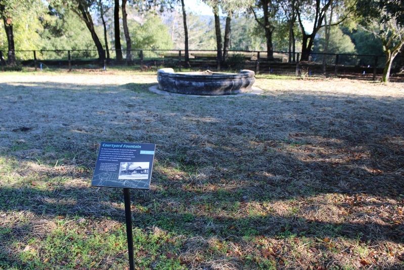 Courtyard Fountain and Marker. Click for full size. Courtyard Fountain and Marker image. Click for full size.