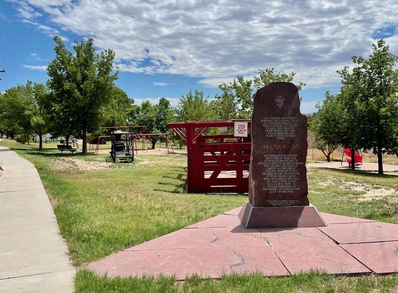 Prairie Monument with scale mentioned located behind.. Click for full size. Prairie Monument with scale mentioned located behind. image. Click for full size.