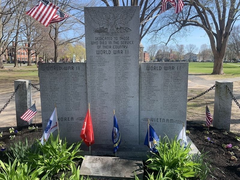 War Memorial (front). Click for full size. War Memorial (front) image. Click for full size.