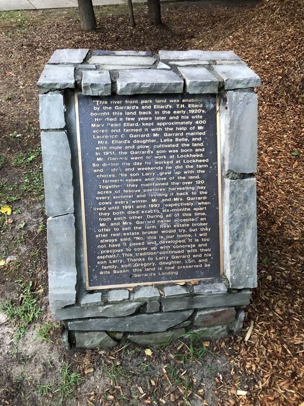 Garrard Landing Park Marker. Click for full size. Garrard Landing Park Marker image. Click for full size.