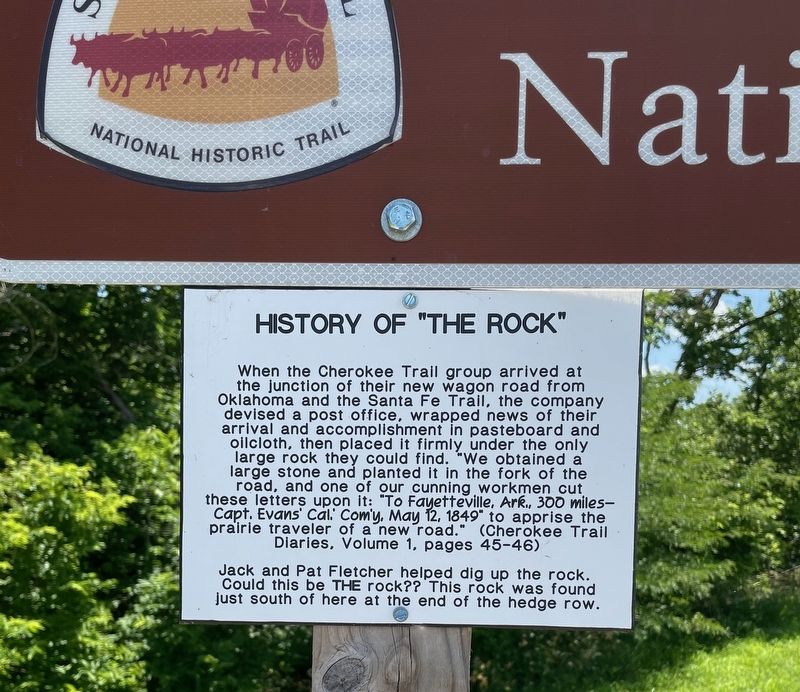 History of "The Rock" Marker image. Click for full size.