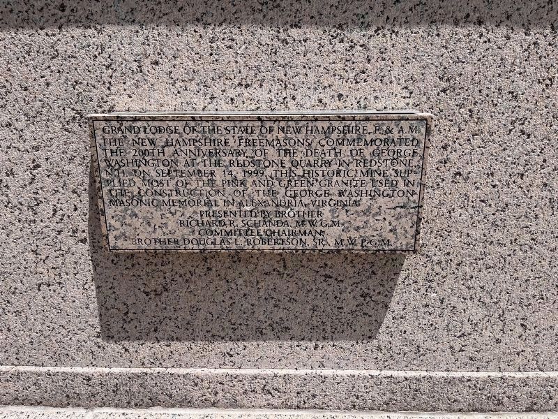 Grand Lodge of the State of New Hampshire, F. & A.M. Marker image. Click for full size.