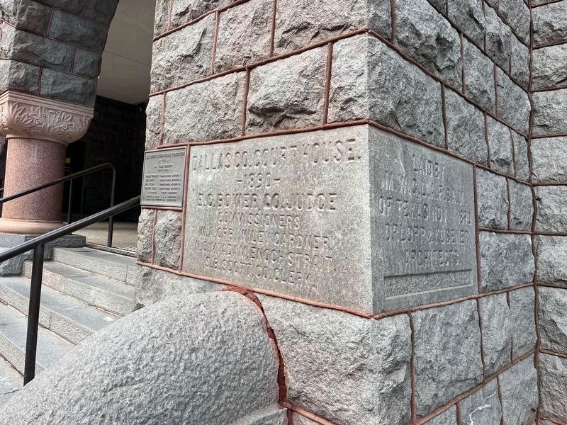 The Old Red Courthouse Cornerstone. Click for full size. The Old Red Courthouse Cornerstone image. Click for full size.