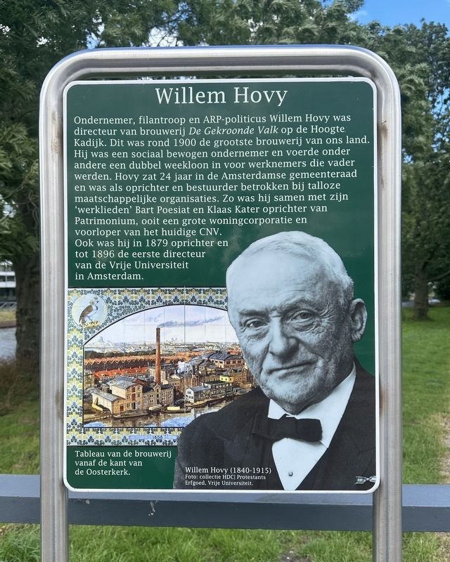 Willem Hovy Marker. Click for full size. Willem Hovy Marker image. Click for full size.