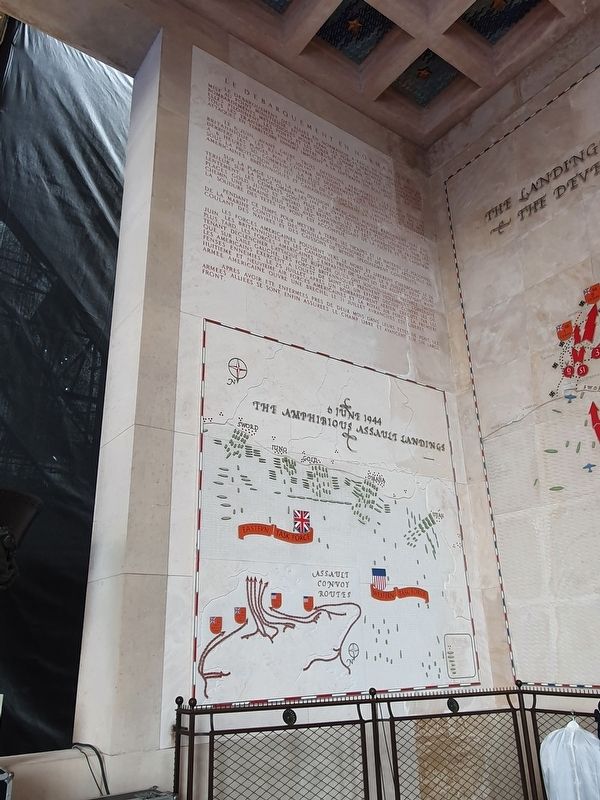Normandy American Memorial - Le Debarquement en Normandie. Click for full size. Normandy American Memorial - Le Debarquement en Normandie image. Click for full size.