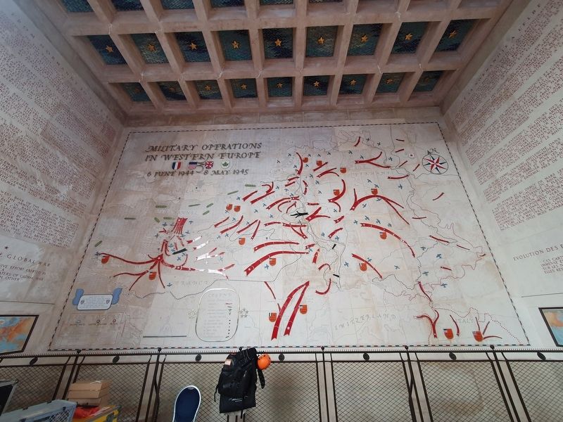 Normandy American Memorial - Military Operations in Western Europe Map. Click for full size. Normandy American Memorial - Military Operations in Western Europe Map image. Click for full size.
