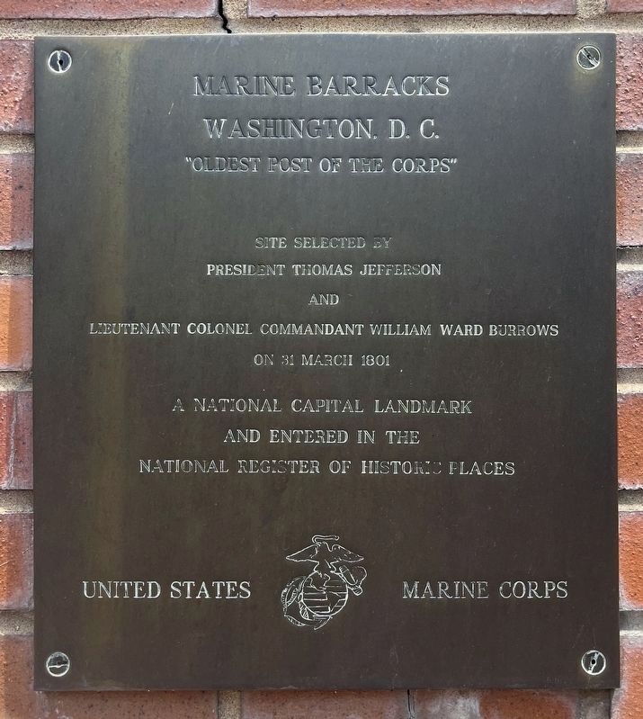 Marine Barracks Marker. Click for full size. Marine Barracks Marker image. Click for full size.