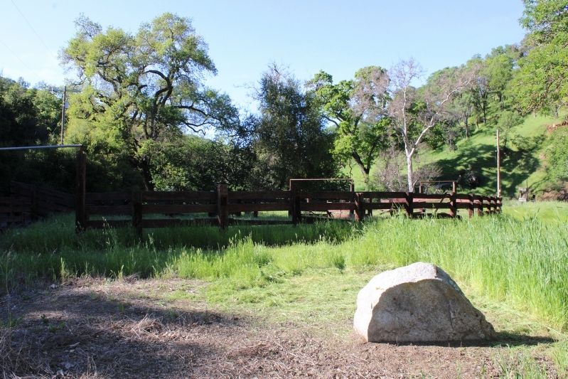 Rear of the Marker, Looking at the Red Corral. Click for full size. Rear of the Marker, Looking at the Red Corral image. Click for full size.