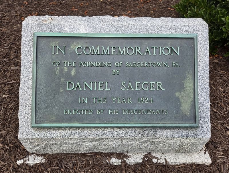Daniel Saeger Marker. Click for full size. Daniel Saeger Marker image. Click for full size.