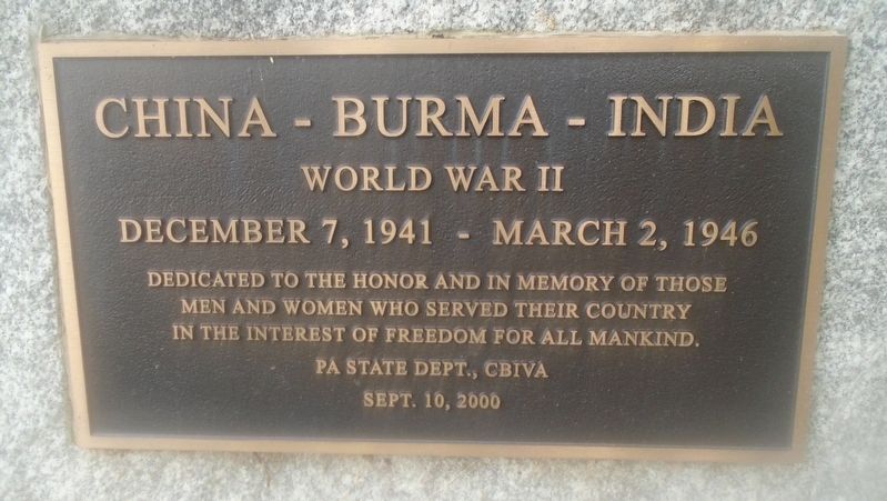 China - Burma - India Marker image. Click for full size.