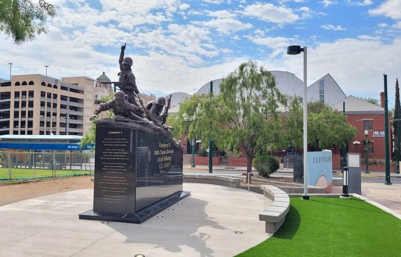 The view of the Treacherous Crossing Marker from the sidewalk. Click for full size. The view of the Treacherous Crossing Marker from the sidewalk image. Click for full size.