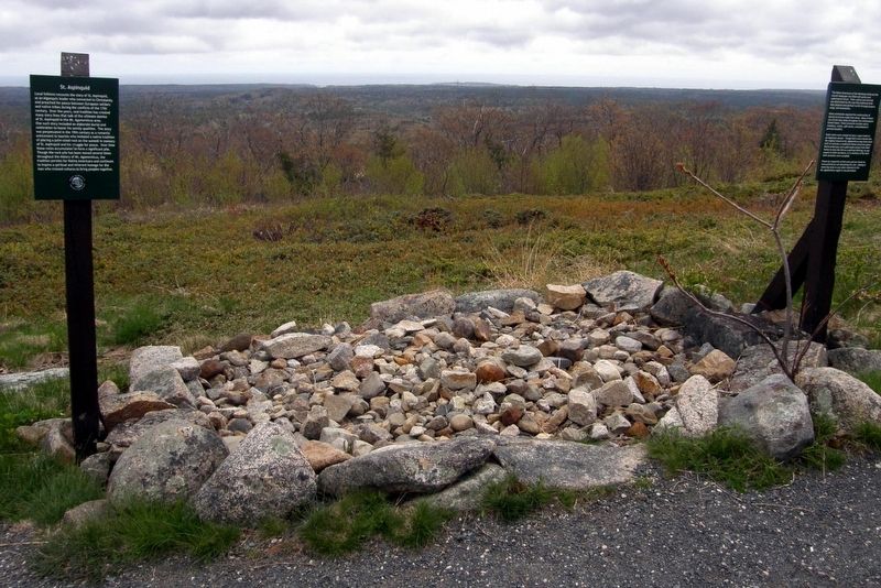 The cairn and markers. Click for full size. The cairn and markers image. Click for full size.