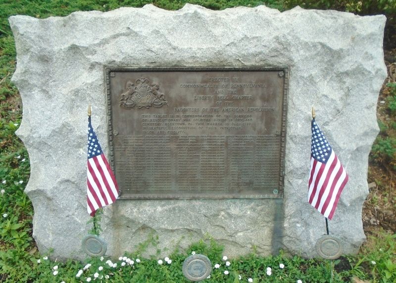 Revolutionary War Soldiers Buried in Dryland Cemetery Memorial. Click for full size. Revolutionary War Soldiers Buried in Dryland Cemetery Memorial image. Click for full size.