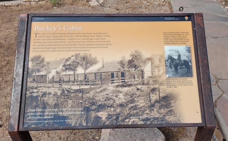 Buckey's Cabin Marker. Click for full size. Buckey's Cabin Marker image. Click for full size.