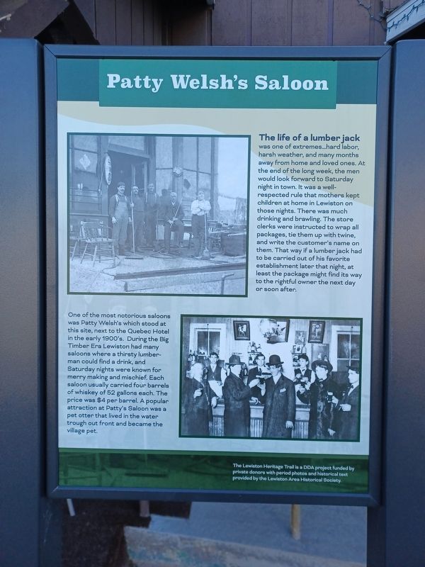 Patty Welsh's Saloon Marker image. Click for full size.
