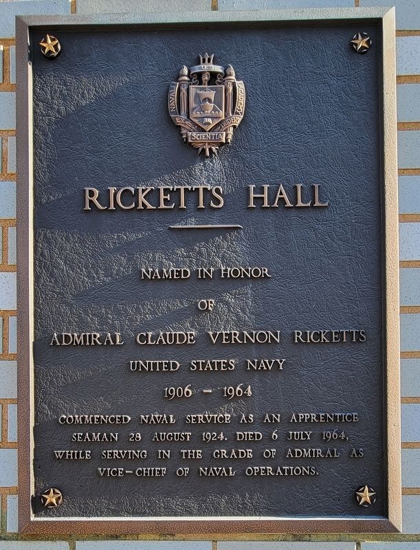 Ricketts Hall Marker. Click for full size. Ricketts Hall Marker image. Click for full size.