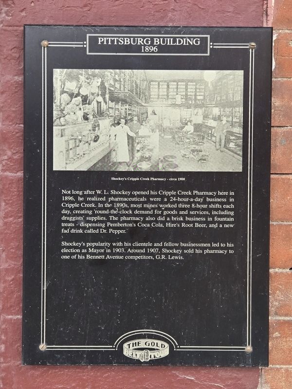 Pittsburg Building Marker. Click for full size. Pittsburg Building Marker image. Click for full size.