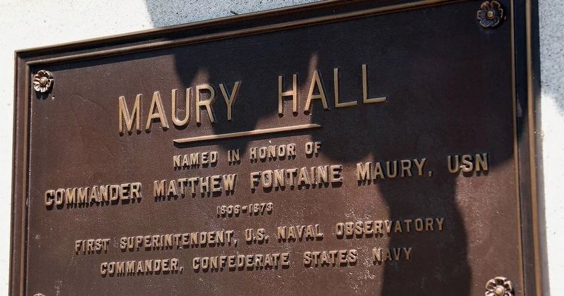 Maury Hall Marker. Click for full size. Maury Hall Marker image. Click for full size.