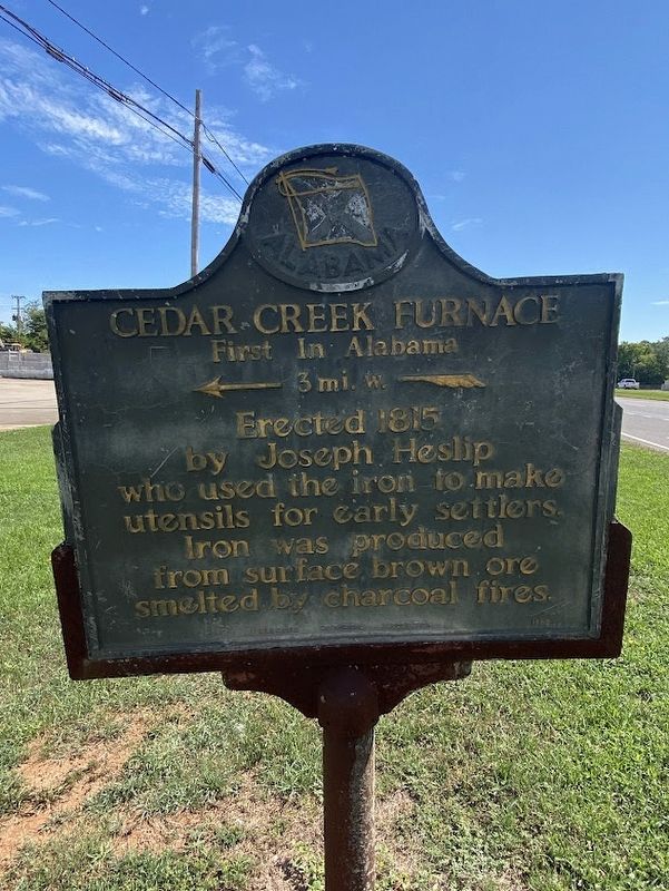 Cedar Creek Furnace Marker image. Click for full size.