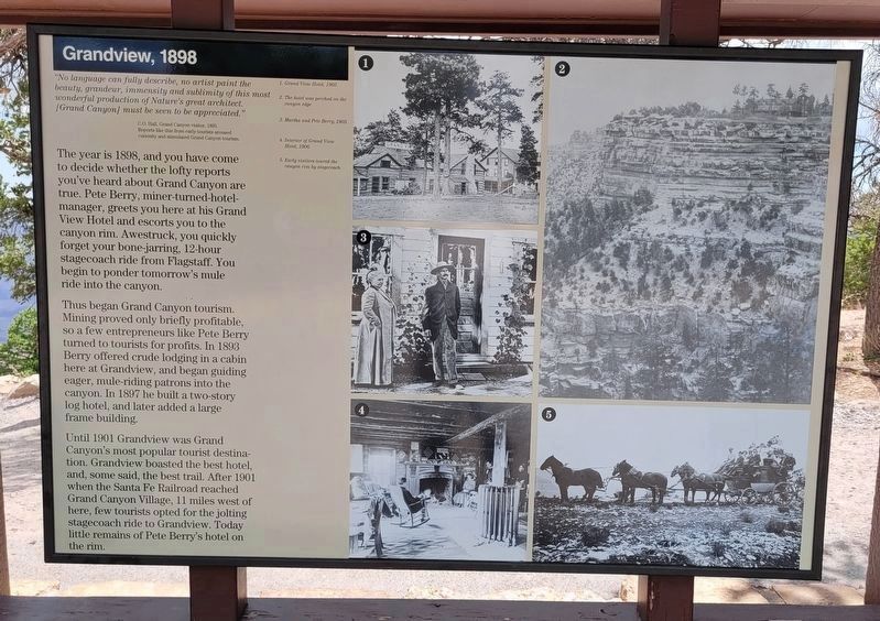 Grandview, 1898 Marker. Click for full size. Grandview, 1898 Marker image. Click for full size.