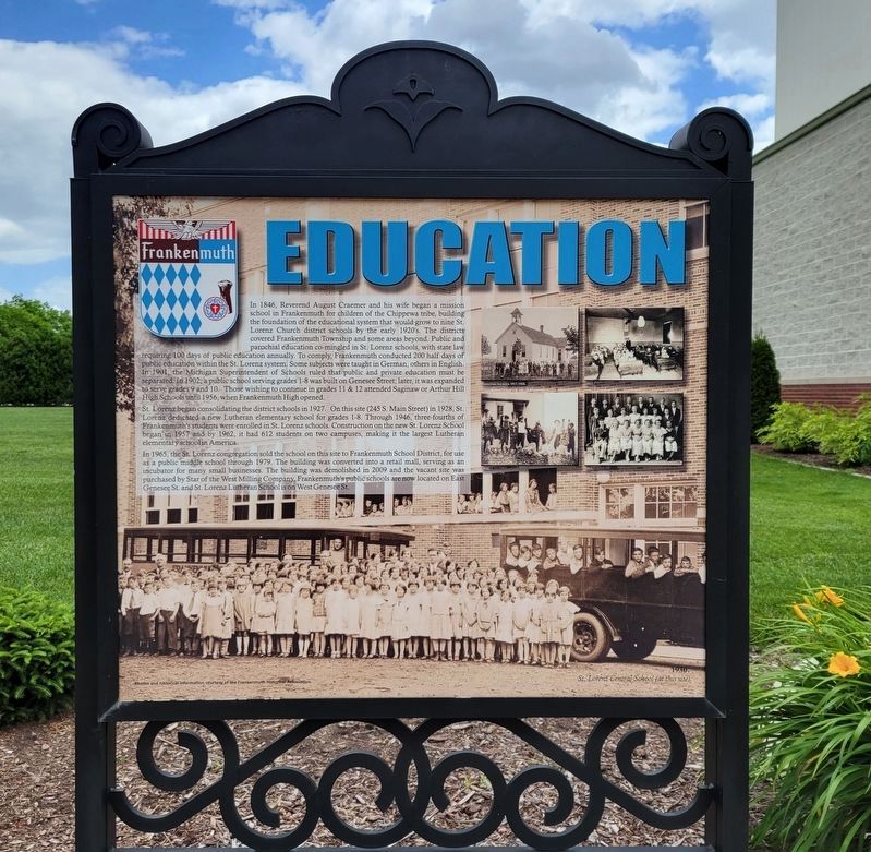 Frankenmuth Education Marker. Click for full size. Frankenmuth Education Marker image. Click for full size.