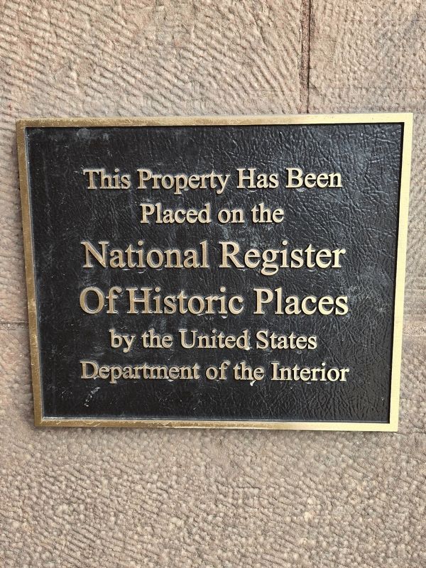 National Register Of Historic Places plaque image. Click for full size.