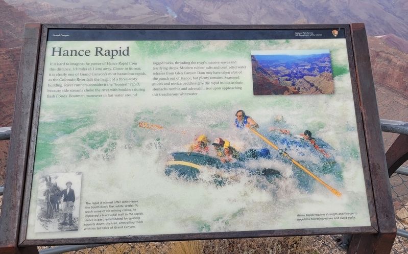 Hance Rapid Marker. Click for full size. Hance Rapid Marker image. Click for full size.