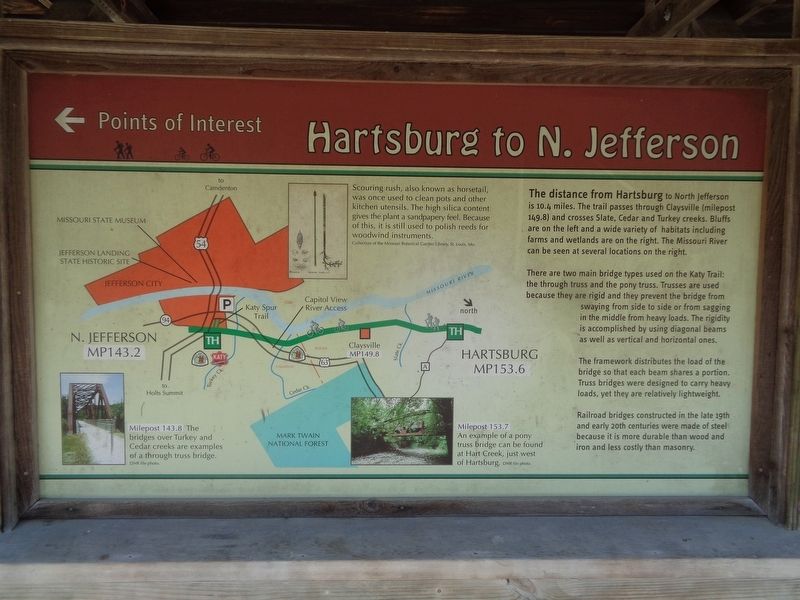 Hartsburg to N. Jefferson Marker. Click for full size. Hartsburg to N. Jefferson Marker image. Click for full size.