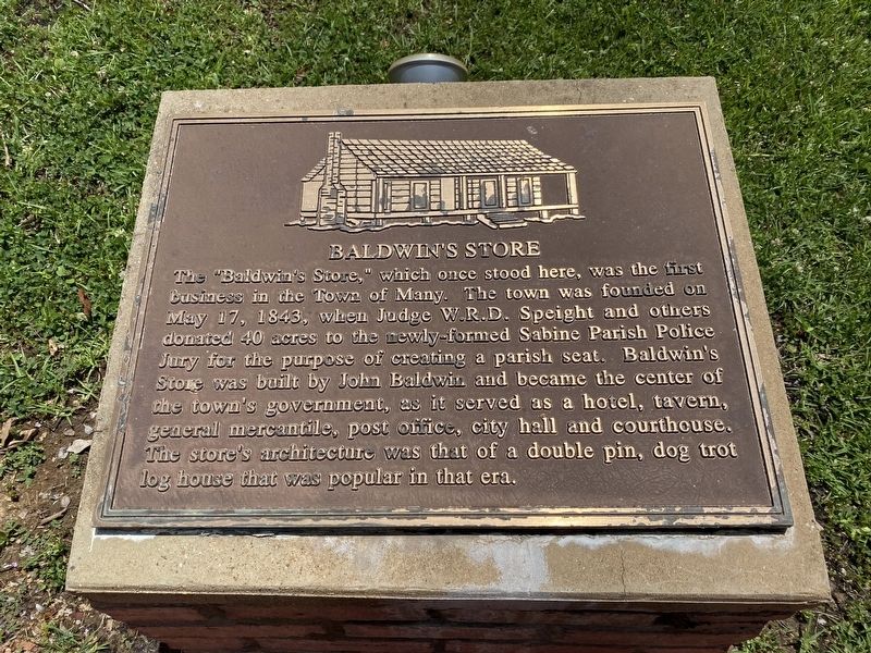 Baldwin's Store Marker. Click for full size. Baldwin's Store Marker image. Click for full size.