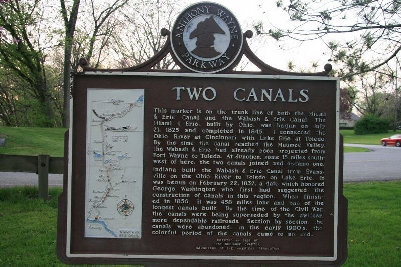 Two Canals Marker Side image. Click for full size.