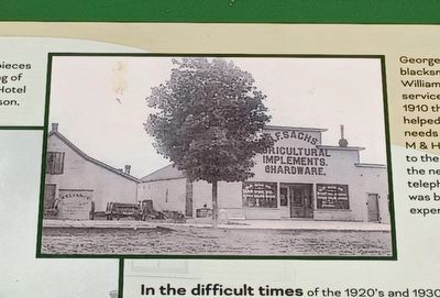 The Sachs Hardware Building Marker � top image image. Click for full size.