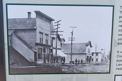 The First Telephone in Lewiston Marker � middle image image. Click for full size.