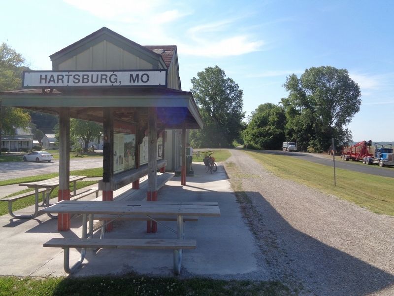 Hartsburg Bottoms and Bluffs Marker. Click for full size. Hartsburg Bottoms and Bluffs Marker image. Click for full size.