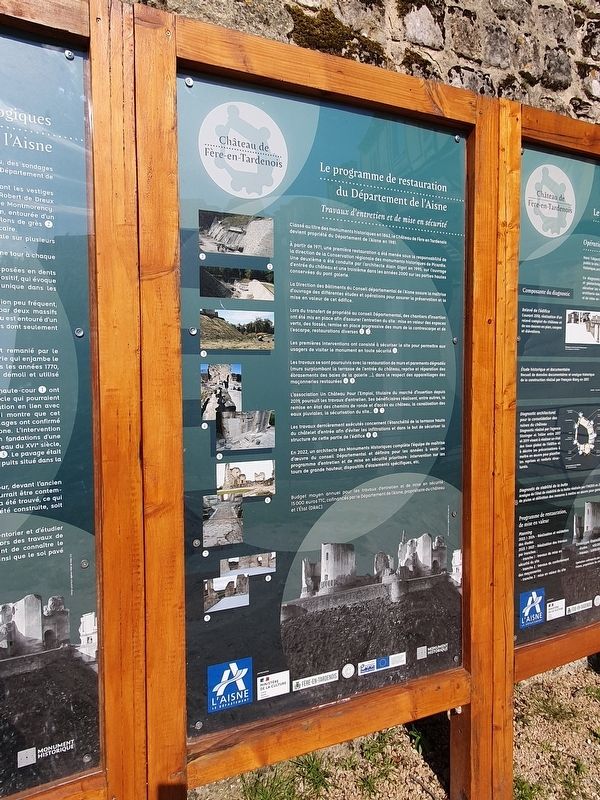 Ch�teau de F�re-en-Tardenois - Les op�rations arch�ologiques Marker image. Click for full size.