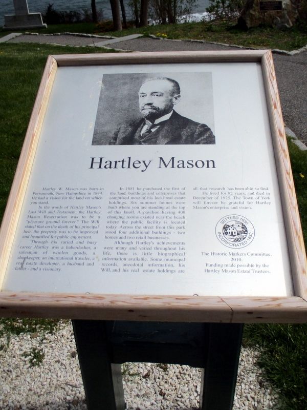Hartley Mason Marker image. Click for full size.