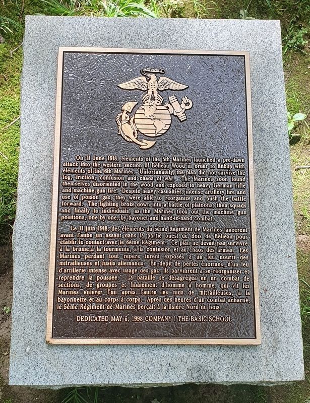 Belleau Wood USMC Interpretive Panel #4 Marker image. Click for full size.